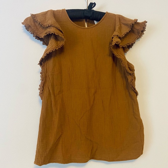 Sézane Ester Blouse in Coffee - Picture 5 of 11